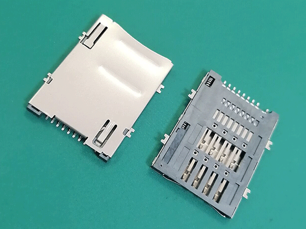 SIM卡座 8+1PIN JH版 無(wú)柱 6.3MM